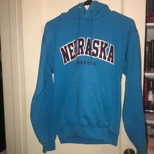 Nebraska Huskers turquoise hoodie Size Small